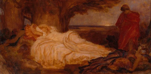 Étude de couleur pour Cymon et Iphigénie
